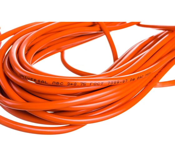 Удлинитель УШ-10 IP-54 шнур ПВС 3x0,75 20м UNIVersal 9632009