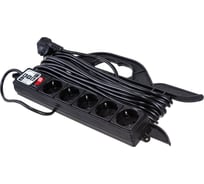 Удлинитель на рамке 5роз. с/з, с выкл. 10м Power Cube PC-LG5-R-10