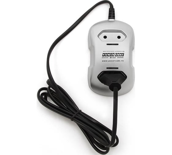 Настольная розетка mini, 1.8м серебро Power Cube PCM-2S
