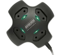Настольная розетка 4р mini, 1.8м черная Power Cube PCM-4B