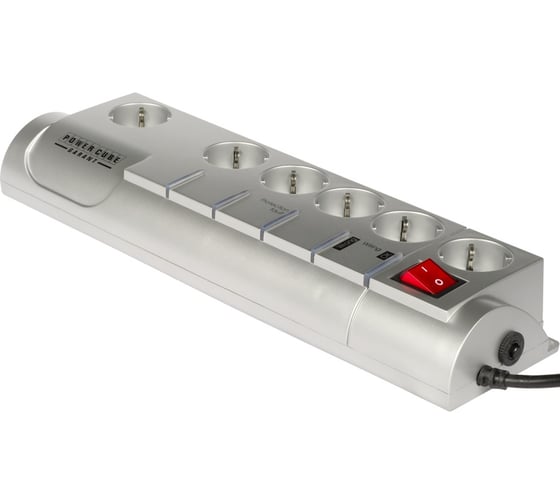 Сетевой фильтр 3м 5+1 метал. Power Cube Garant SIS-10