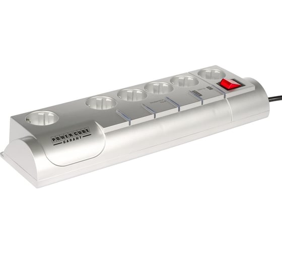 Сетевой фильтр 3м 5+1 метал. Power Cube Garant SIS-10