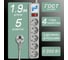 Фильтр-удлинитель B 1.9м 5роз. серый Power Cube SPG-B-6 2