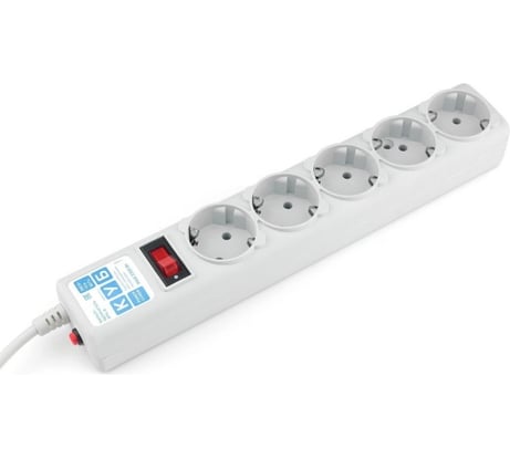 Фильтр-удлинитель B 5м 5роз. серый Power Cube SPG-B-15