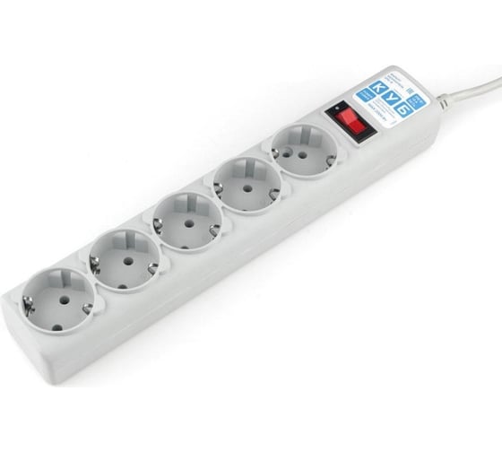 Фильтр-удлинитель B 5м 5роз. серый Power Cube SPG-B-15