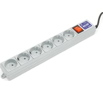 Сетевой фильтр 3м 6роз серый Power Cube SPG5+1-15B-10