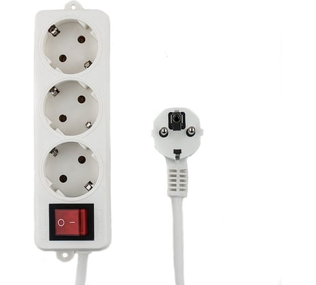 Удлинитель 3р 16А 2м с выключателем и заземлением Гарнизон ELB-G3-W-2