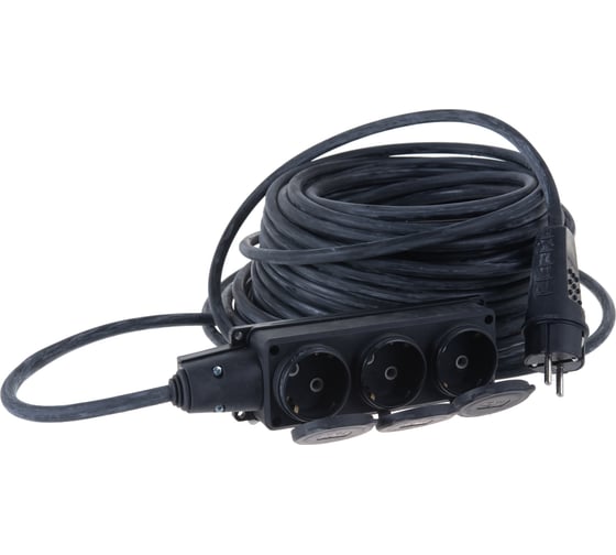 Удлинитель 3гн. 3700 Вт з/к КГ IP-44 30м Союз 481S-4203