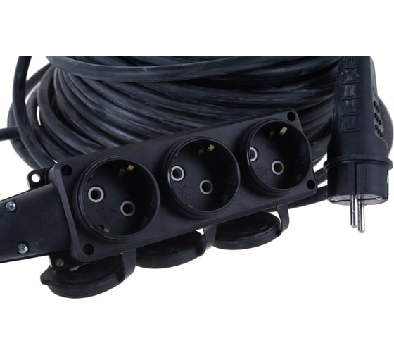 Удлинитель 3гн. 3700 Вт з/к КГ IP-44 30м Союз 481S-4203