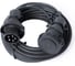 Удлинитель шнур энаргит 380 вольт (black), кг 5x1,5 (10 метров, 1 розетка - 16а/iec60309, ip 67) КГ515-10-1-67-BLACK 1