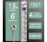 Фильтр-удлинитель, белый 16А / 3.5кВт Power Cube SPG 5+1 - 16B-1,9М 6