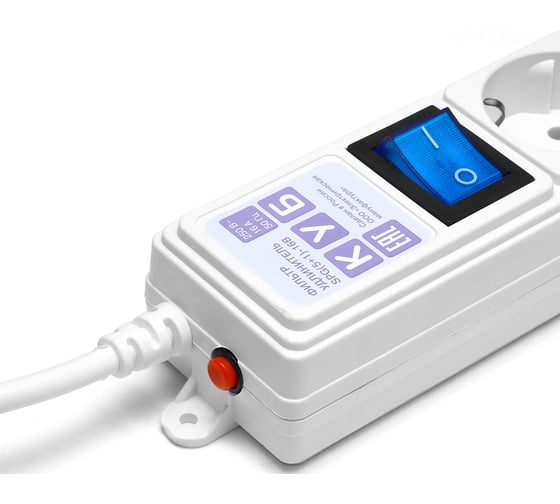 Фильтр-удлинитель Power Cube белый 16А / 3.5кВт SPG(5+1)-16B-3М ...
