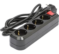 Сетевой фильтр 5Bites 4s 3x1.5mm2 16a abs 3m black SP4B-330
