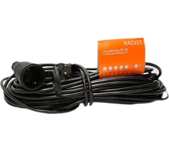 Удлинитель Радист РС16 Рамка 16А 1 гн ПВС 3*1,5 (30м) IP44 175
