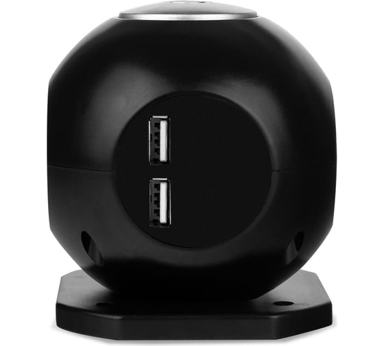 Сетевой фильтр Rombica NEO SPHERUM 2хUSB(5В/2,1А)/3x220V/1,5м - Черный PSE-005