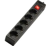 Сетевой фильтр 1.8м, 5 розеток, черный SVEN Optima Base 213
