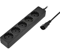 Удлинитель, черный, 0.5м, 5 розеток SVEN Special base SV-00545