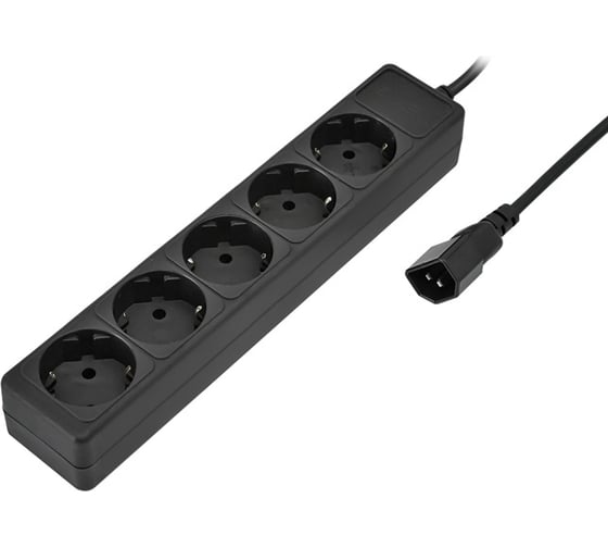 Удлинитель, черный, 1.8м, 5 розеток SVEN Special base SV-00546