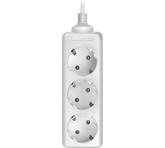 Удлинитель, 3 розетки, белый SVEN Standard 3G-3/5m 966