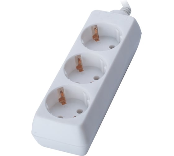 Удлинитель, 3 розетки, белый SVEN Standard 3G-3/1.5m SV-013905 1