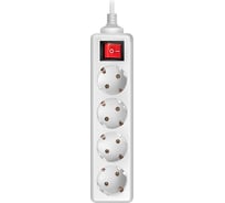 Удлинитель, 4 розетки, белый SVEN Standard PRO 3G-4/1.5m SV-012915