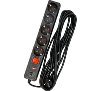 Сетевой фильтр-удлинитель Grisard Electric черный 5 розеток 5 метров GRE-017-1506