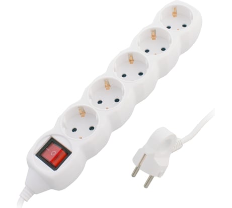 Сетевой удлинитель СТАРТ (14285) 5 розеток5 метров с выключателем с заземлен 10122