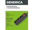 Удлинитель GENERICA у03в 3 места с/з 5м 3x1мм2 10а 250в черный WYP10-10-03-05-ZK-K02-G 2