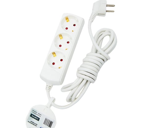 Сетевой удлинитель Grisard Electric белый 3 розетки 3 метра GRE-017-0303