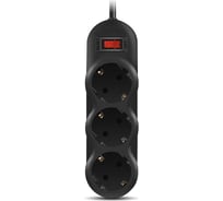 Фильтр SVEN SF-03L 5.0м, 3 розетки, черный SV-015053