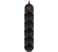 Фильтр SVEN SF-05L 5.0м, 5 розеток, черный SV-015084