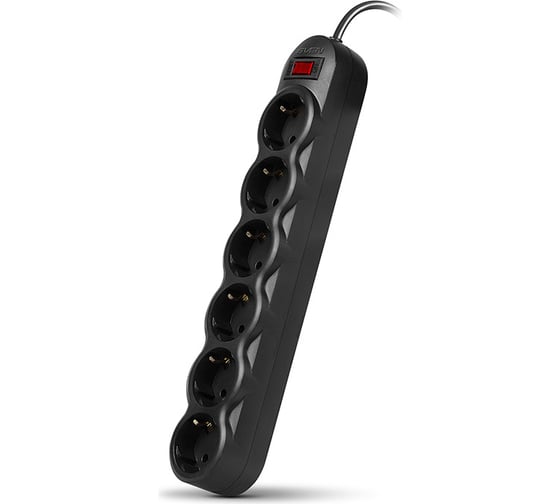 Фильтр SVEN SF-06L 1.8м, 6 розеток, черный SV-015121 1