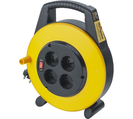 Удлинитель Navigator 93 954 npe-rс-04-10-x-2x0.75 закрытая катутшкa, 4 гнезда, без заземления, 10м 93954