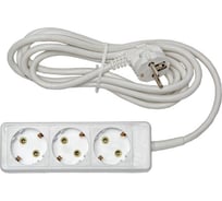 Бытовой удлинитель Rucelf 3 гнезда, ПВС 3х0,75 арт. RU-03-375-02ZG 00-00005459