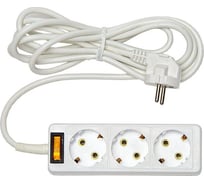 Бытовой удлинитель Rucelf 3 гнезда, ПВС, 3х1 арт. RU-03-310-03KZG 00-00005463