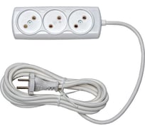 Бытовой удлинитель Rucelf 3 гнезда, ПВС 2х1 арт. RU-03-210-02G 00-00005451