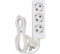 Сетевой удлинитель РемоКолор 3 розетки пвс 3x0,75мм², 10а, с/з, 1,7м, (шт.) 89-0-122