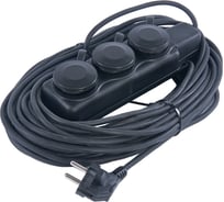 Силовой удлинитель АБК-СИЛА 3 гнезда с крышками, IP 44, с заземлением длина кабеля 30м 2348115