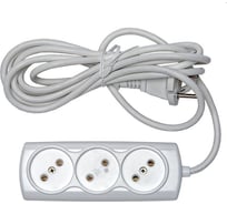 Бытовой удлинитель 3 гн. ПВС 2х075 RUCELF RU-03-275-02S