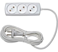 Бытовой удлинитель 3 гн. ПВС 2х1 RUCELF RU-03-210-02S