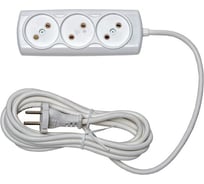 Бытовой удлинитель 3 гн. ПВС 2х1 RUCELF RU-03-210-03S