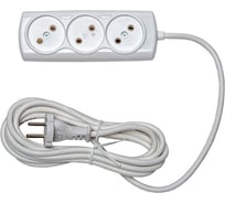 Бытовой удлинитель 3 гн. ПВС 2х1 RUCELF RU-03-210-05S