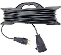 Удлинитель Topfort кг 2x2,5 кв.мм. 30м 16а 1 гнездо без заземления, с заглушкой, ip44 1678900