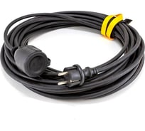 Удлинитель-шнур Комус кг 3x1.5кв.мм 20м 16а 3600вт ip44 с заземлением 1 розетка 1406193
