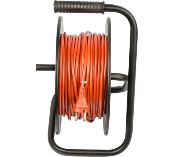 Силовой удлинитель на пластиковой катушке Uniel yx10-004 /uck-4n/2x1,00/20m/s orange/black UL-00009856