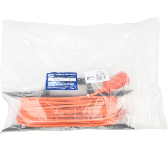 Силовой удлинитель на рамке Uniel yx10-101 /uck-1n/2x1,00/10m/f orange UL-00010799