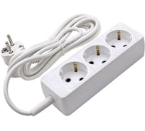 Сетевой удлинитель РемоКолор 3 розетки пвс 3x0,75мм², 10а, с/з, 3м, (шт.) 89-0-133