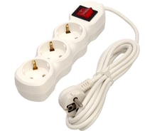 Сетевой удлинитель РемоКолор 3 розетки пвс 3x0,75мм², 10а, с/з, с выкл., 3м, (шт.) 89-0-038