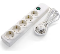 Сетевой удлинитель РемоКолор 5 розеток пвс 3x1мм², 16а, с/з, с выключателем, 5м, (шт.) 89-0-064