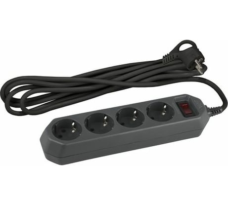 Сетевой фильтр ЭРА USF-M-4es-1.5m-B черный Б0019740